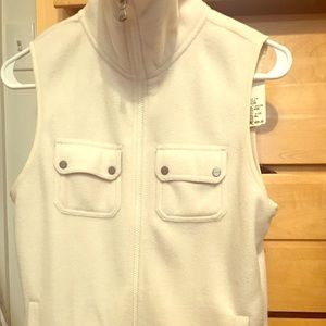 Chaps Cream/natural fleece vest